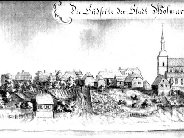 J.H. Broce. Valmieras prospekts no Dienvidu puses 1799. J.H. Broce. Valmieras prospekts no Dienvidu puses 1799.