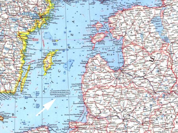 Scandinavia. Karte - pielikums žurnālam National Geographic Magazine, April 1963.