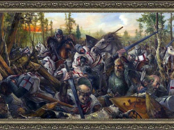 Daugintis. „Saulės mūšis“. Audekls, eļļa. 2007.