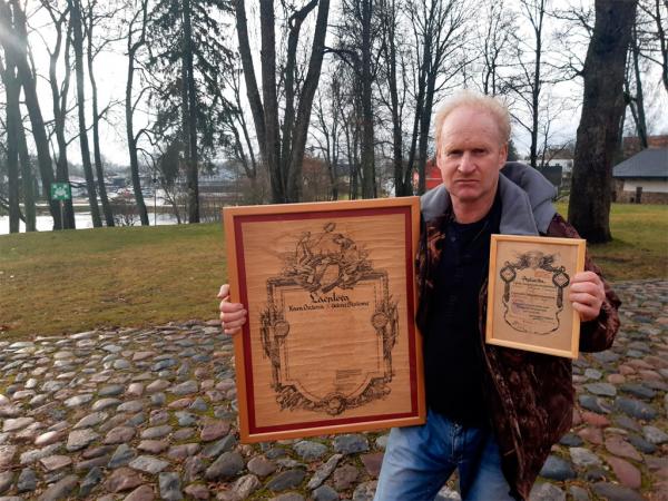 Eduards Poda mazdēls Uģis Fridrihsons. Alūksnes muzeja publicitātes foto.