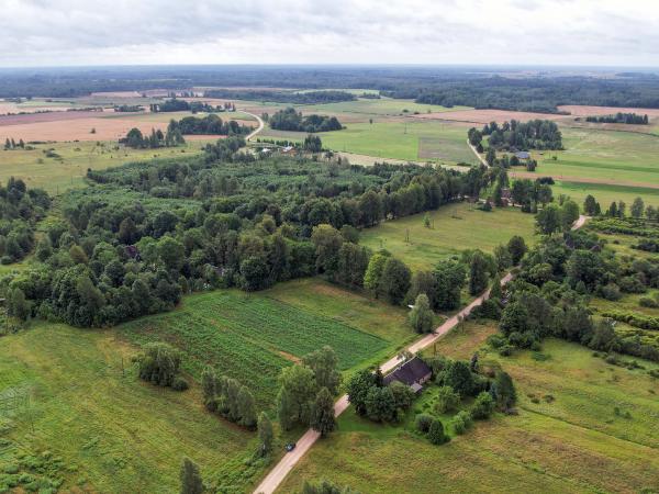 1. attēls. Gricgales muiža. Skats no ZA. Aizkraukles novada Pilskalnes pagasts, Gricgale. 2023. g. 8. augusts. V.Grīviņa foto.