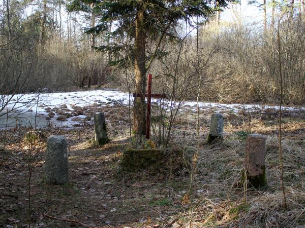 1. attēls. Kaps Putriņu mežā, Valmierā. 2021.g. 2.marts. V.Grīviņa foto.